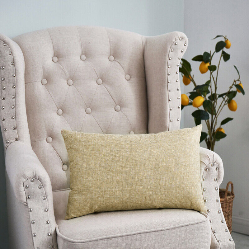 1PC Sofa Pillow Case Throw Waist Cushion Covers Pillowcase Home Christmas Decor