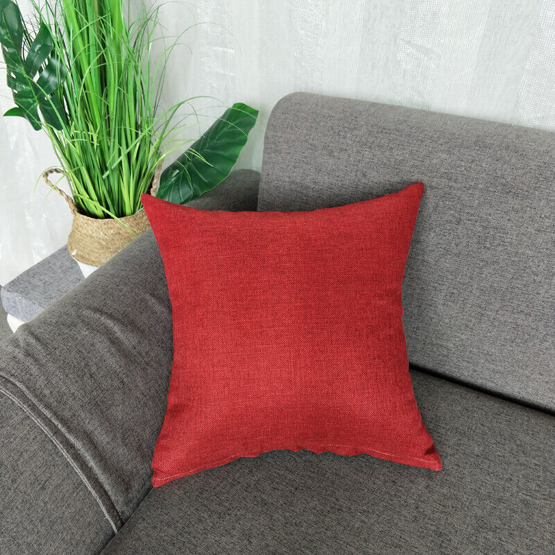 Christmas Soft Cushion Cover Pillow Case Sofa Throw Waist Pillowcase Decor Plain