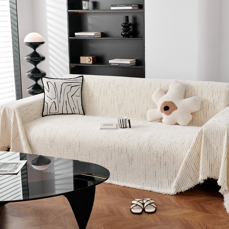 Minimalist four-season universal non-slip all-inclusive sofa blanket