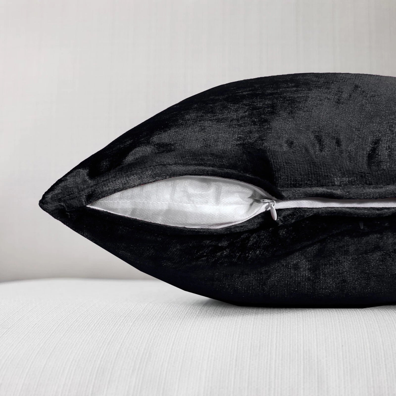 Pack of 4 Plush Velvet Cushion Covers Extra Soft Sofa Throw Pillow Cases 17"x17"