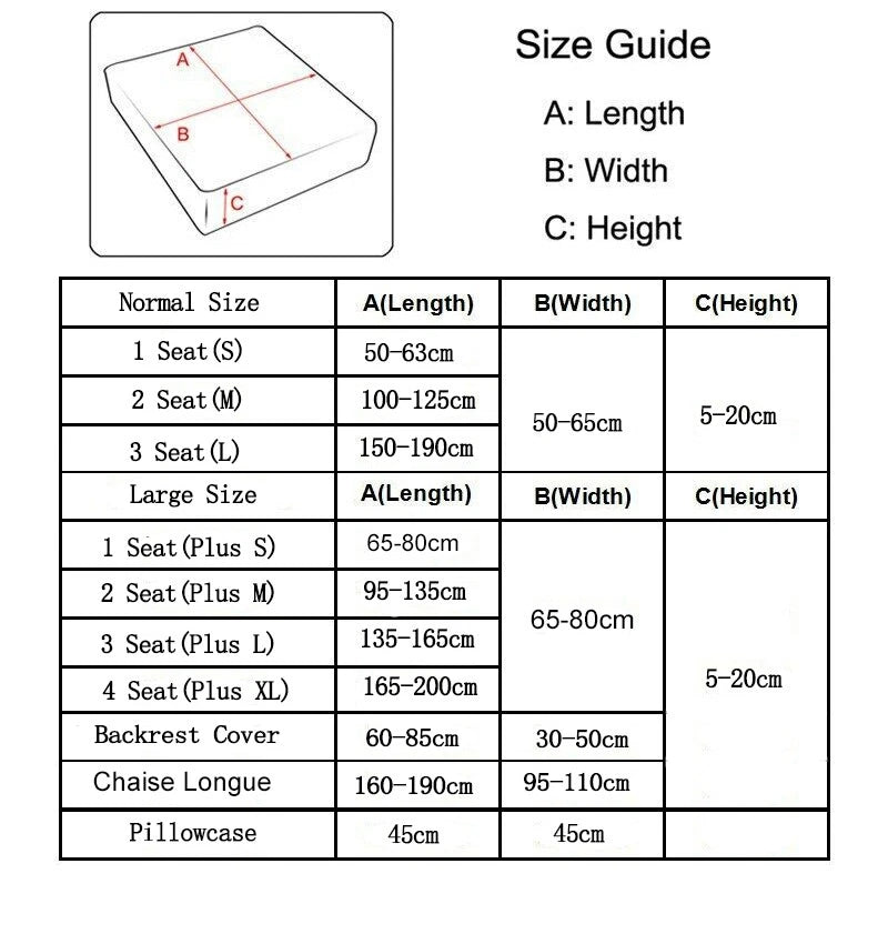 1 2 3 4 Seater Sofa Cushion Covers Jacquard Stretch Couch Seat Slipcover