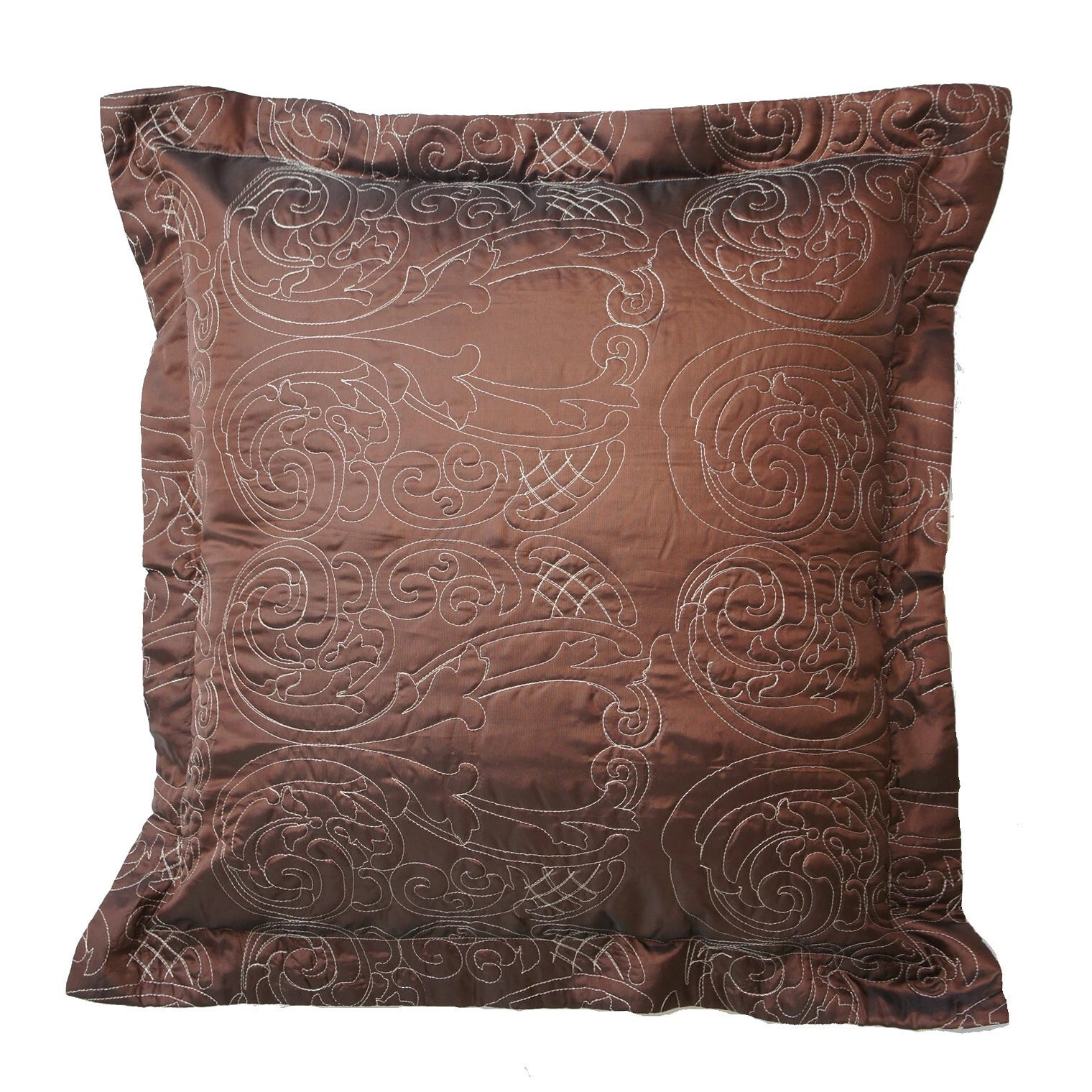 24x24" Premium Cotton PILLOW CASE Bed Sofa Red Yellow Brown Luxury CUSHION COVER