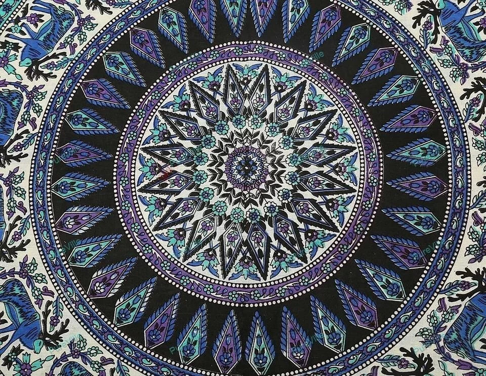 Pillow Cover Indian Handcrafted Mandala Decor Car Sofa Cushion Case