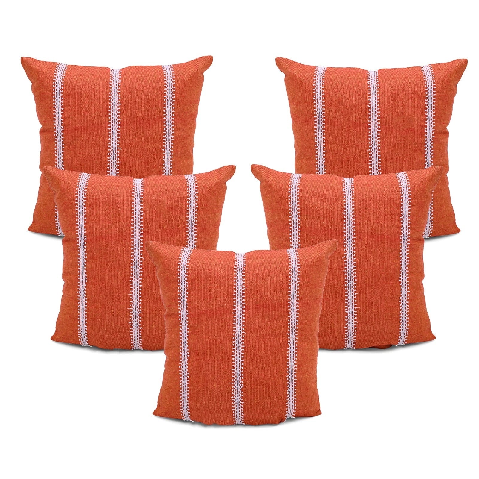 Cushion Case Cotton Pillow Cover Home Sofa Couch Bed Decor Square Covers Set 5