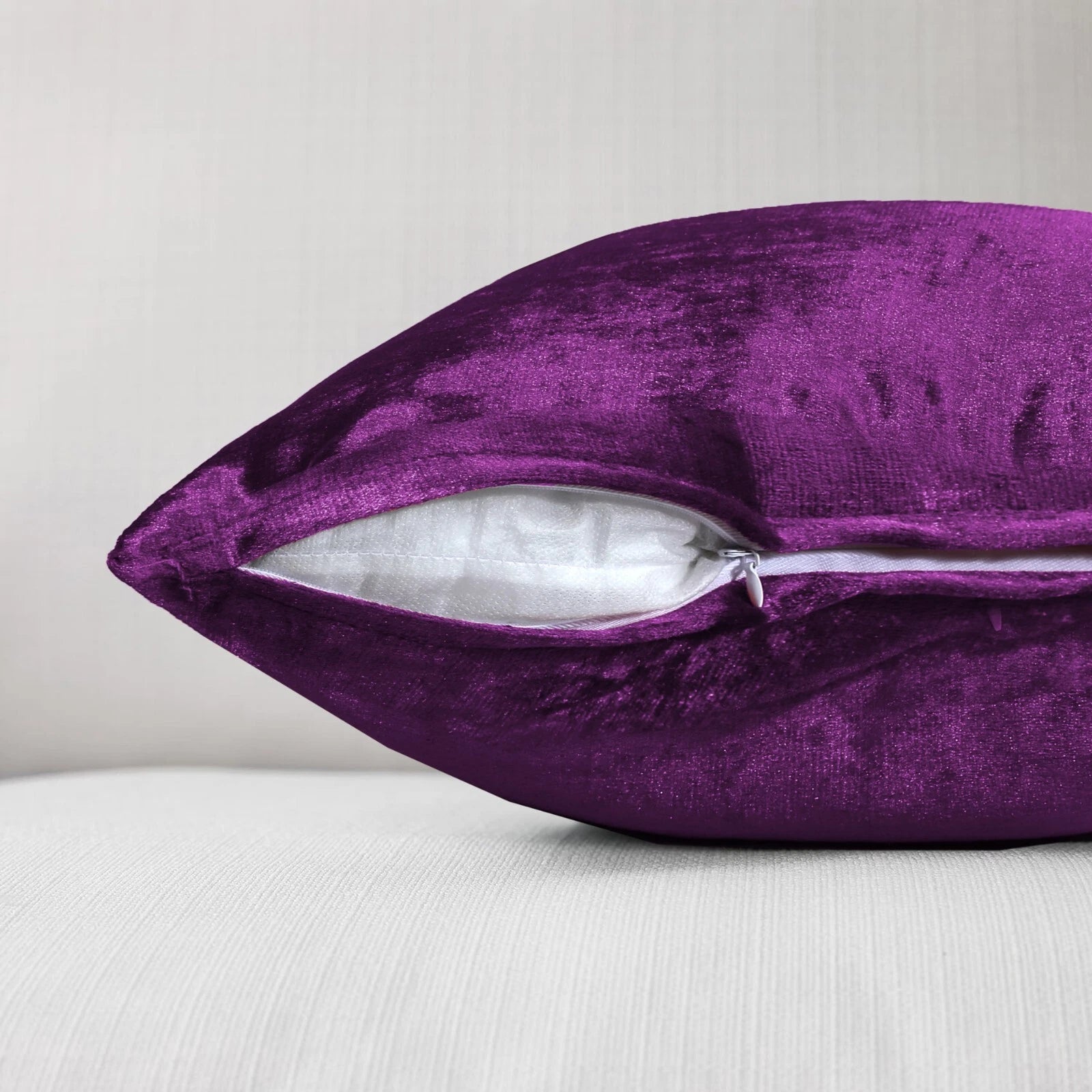 Pack of 4 Plush Velvet Cushion Covers Extra Soft Sofa Throw Pillow Cases 17"x17"