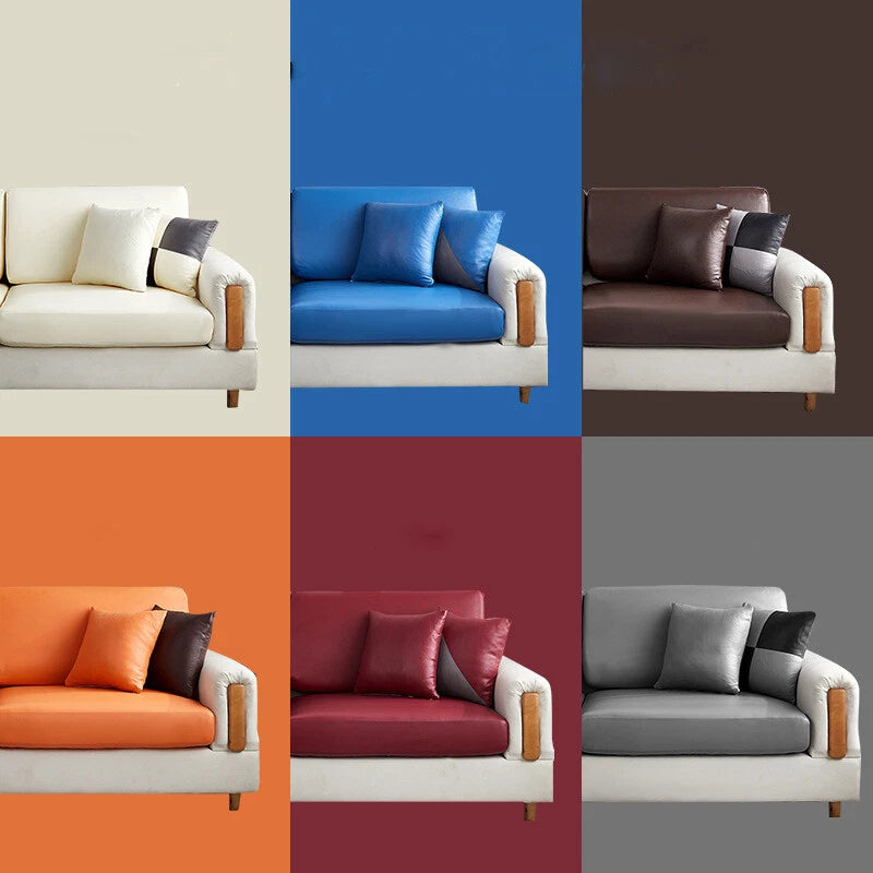 1 2 3 4 Seater PU Leather Sofa Cushion Cover Waterproof Sofa Couch Seat Cover
