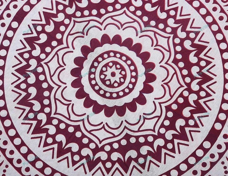 Mandala Floor Pillows Cases Car Sofa Boho Art Room Decorative Cushion Cover