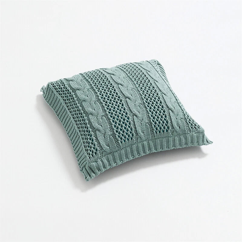 Square Knitted Pillowcase Sofa Bed Throw Waist Cushion Cover Office Pillow Case