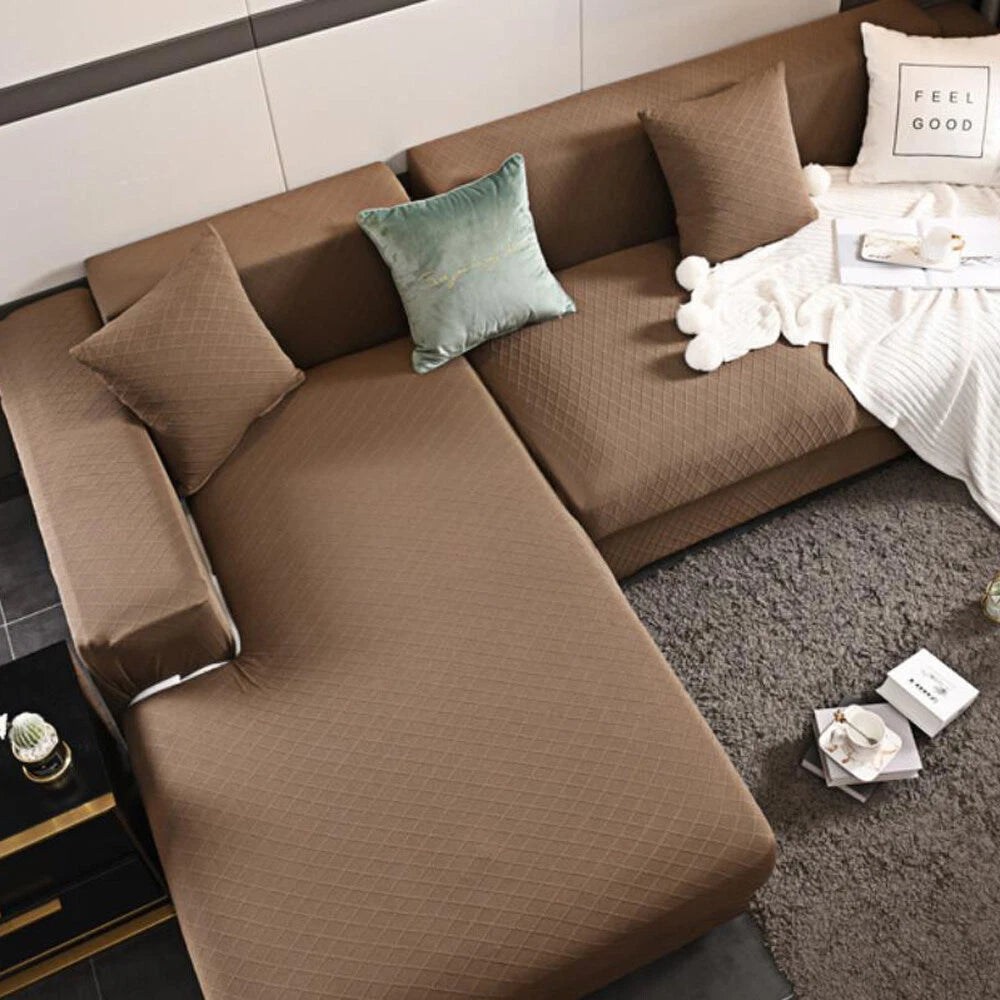 Elastic Sofa Bed Pillowcase Square Chair Cushion Waist Back Cover Home Decor 1pc