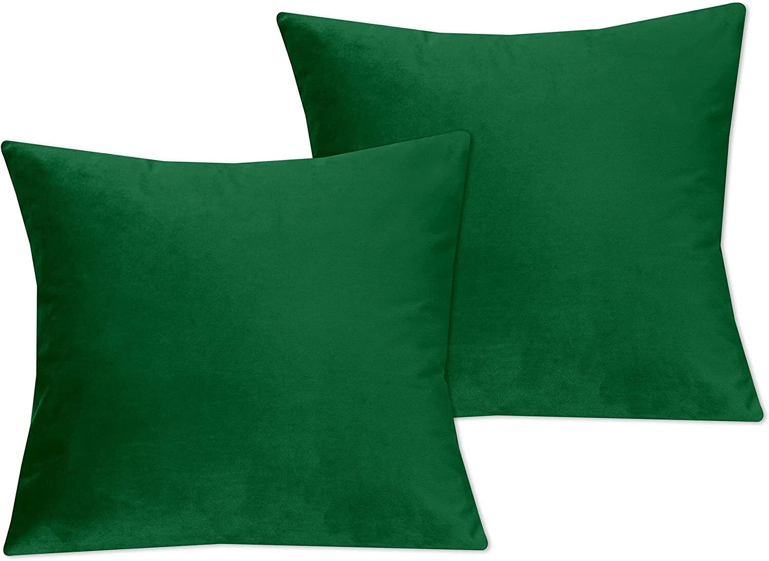 Crushed Cushion Covers or Velvet Cushions 18 x 18 Set of 2 Pair Bed Sofa Pillow
