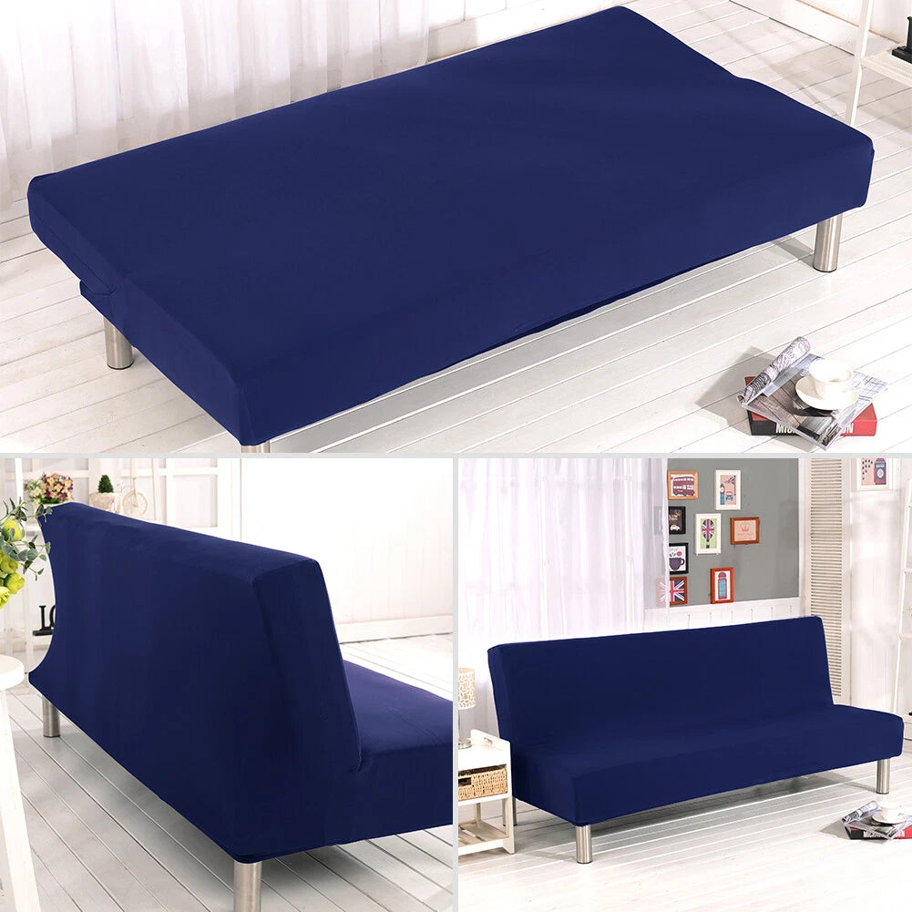 Stretch Sofa Slipcover Armless Chair Cover Sofa Bed Cover +Pillowcase Home Decor