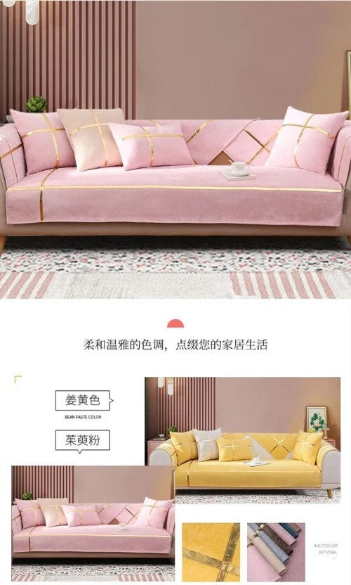 Sofa Seat Cushion Covers for Living Room Cushion Chaise Longue Corner L Shape