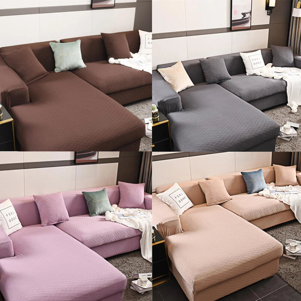 Elastic Sofa Bed Pillowcase Square Chair Cushion Waist Back Cover Home Decor 1pc