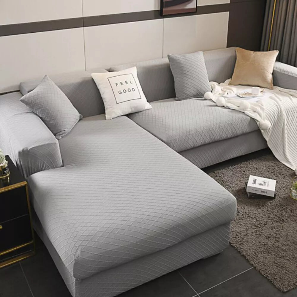 Elastic Sofa Bed Pillowcase Square Chair Cushion Waist Back Cover Home Decor 1pc