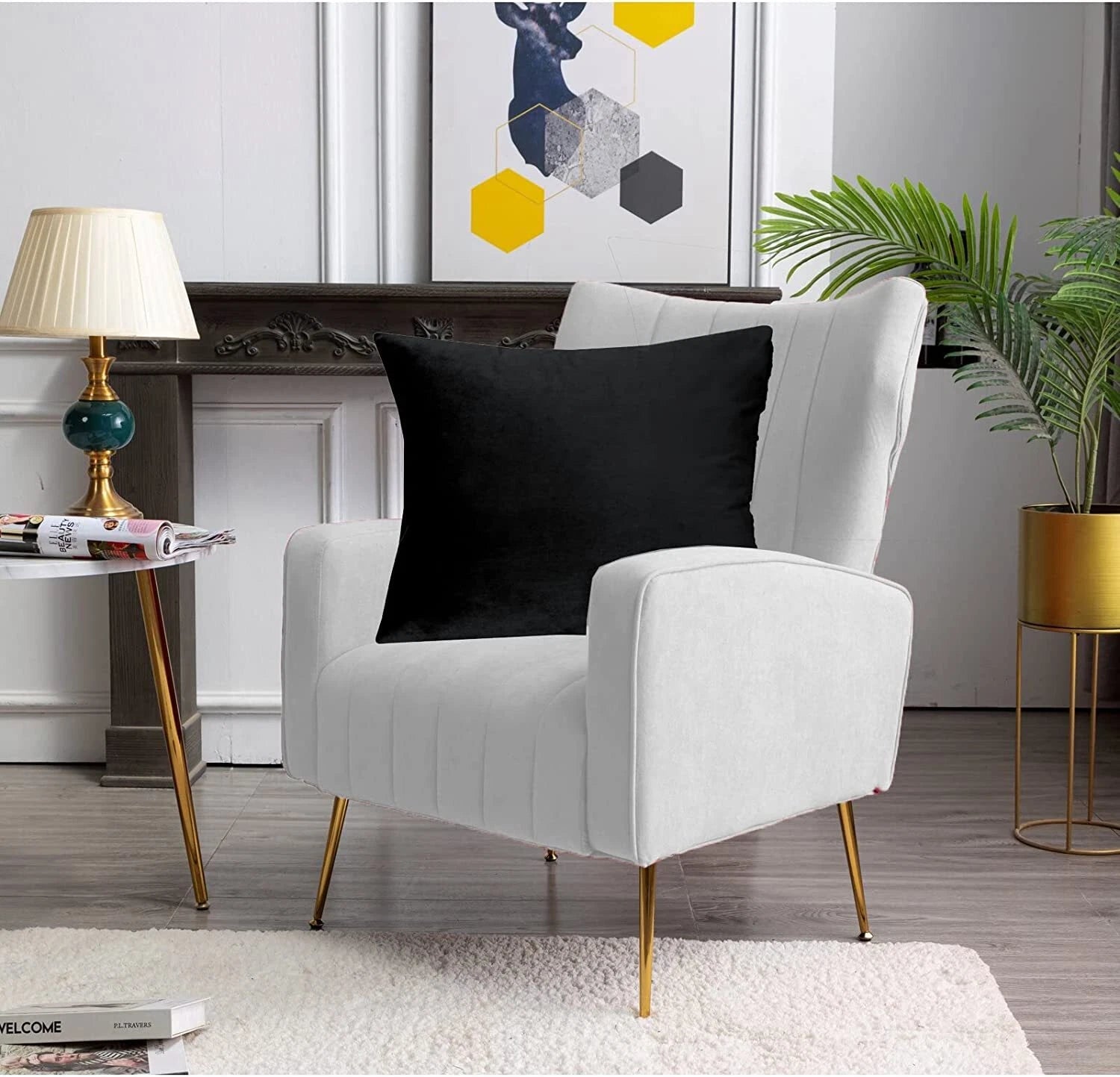 Crushed Cushion Covers or Velvet Cushions 18 x 18 Set of 2 Pair Bed Sofa Pillow