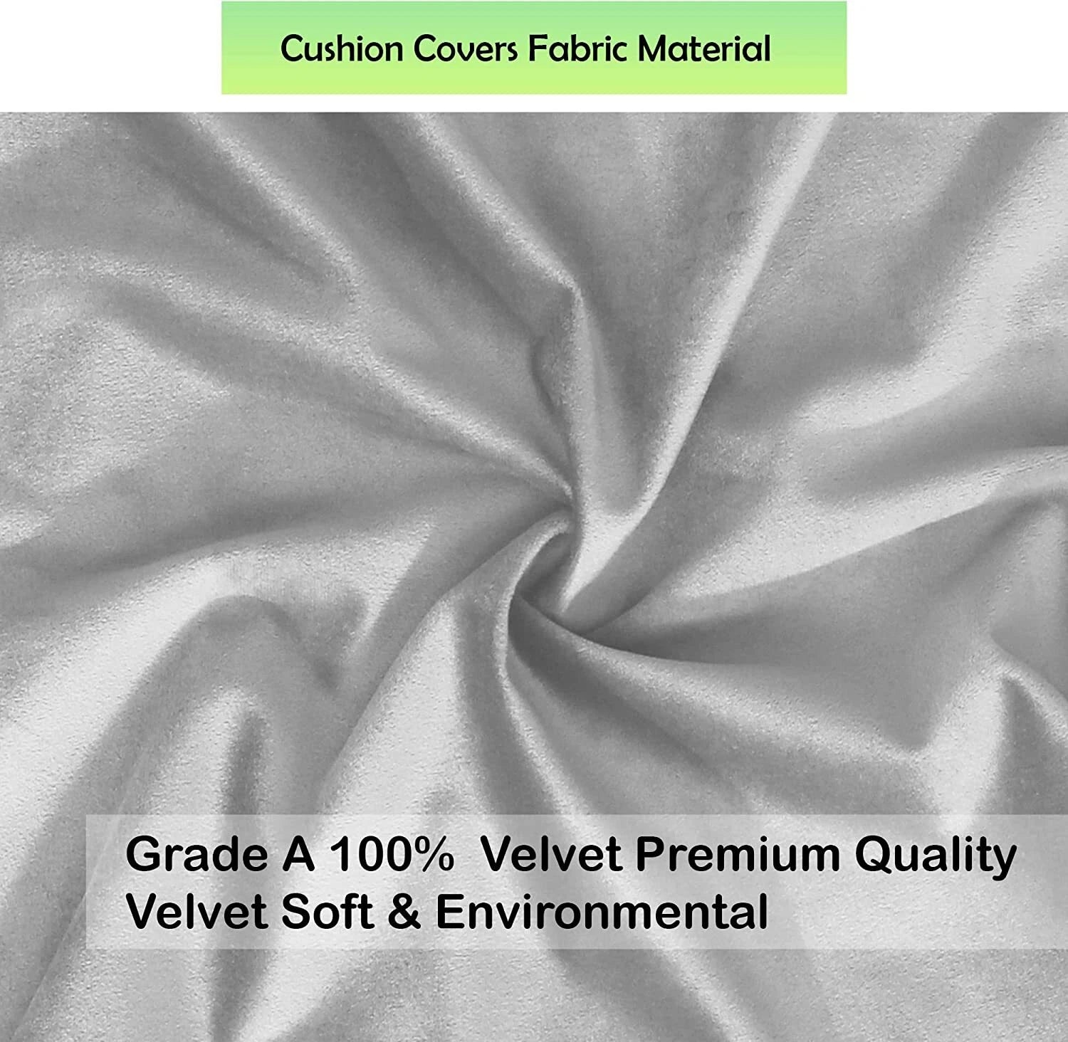 Crushed Cushion Covers or Velvet Cushions 18 x 18 Set of 2 Pair Bed Sofa Pillow