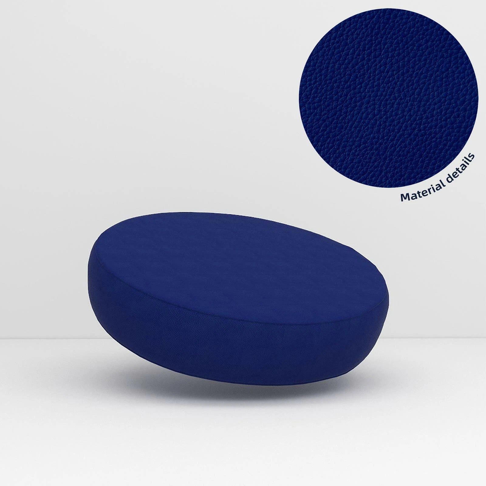 Pb016 Cushion Cover*Deep Blue*Faux Leather synthetic Litchi Skin Box Sofa Seat