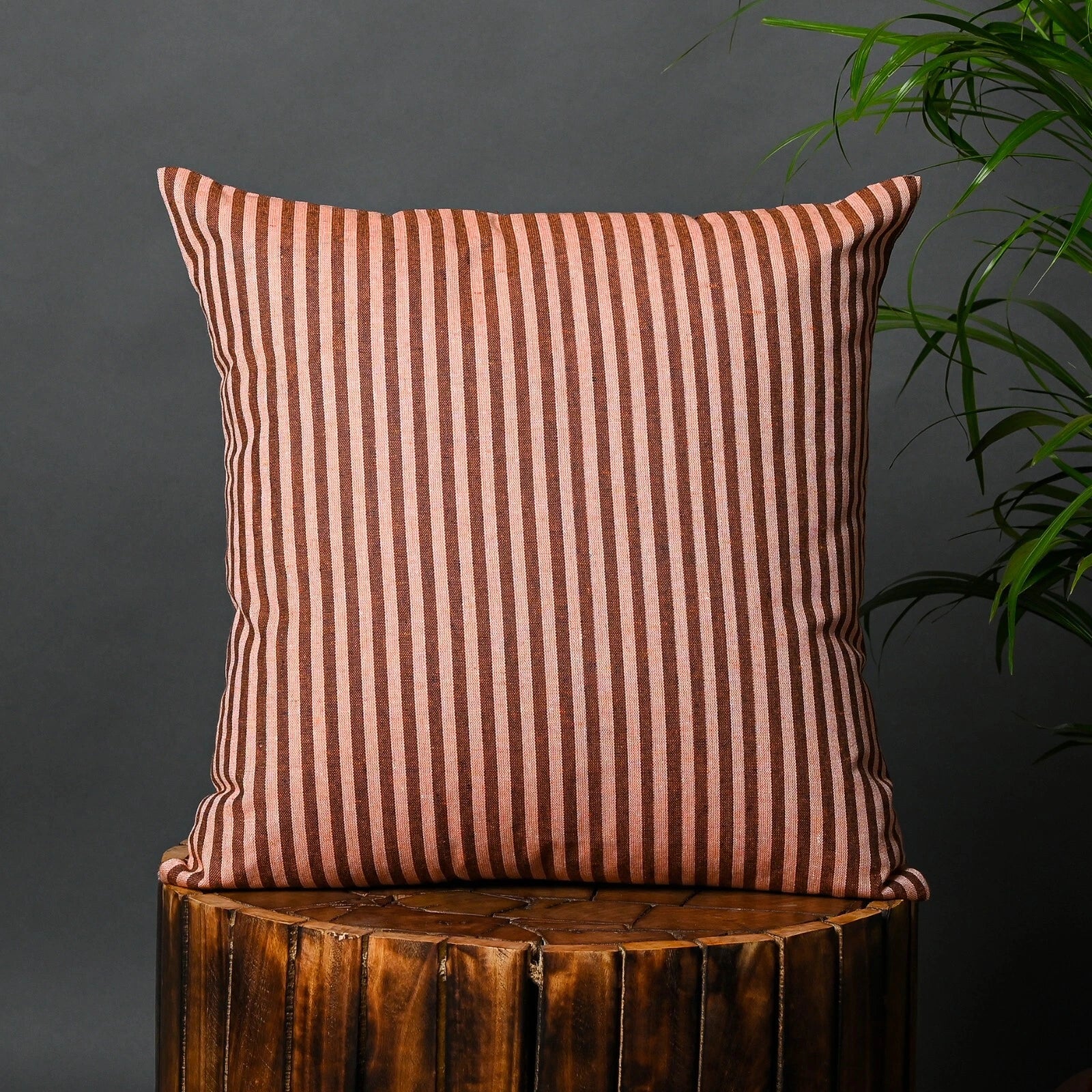 Pillow Cover Throw Cushion Case Covers Cotton Striped Home Sofa Decor Square-S2