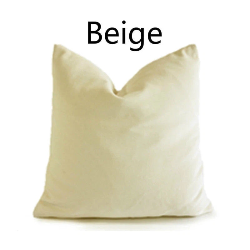 Velvet Pillow Case Waist Throw Cushion Cover Home Office Sofa Chair Bed Decor