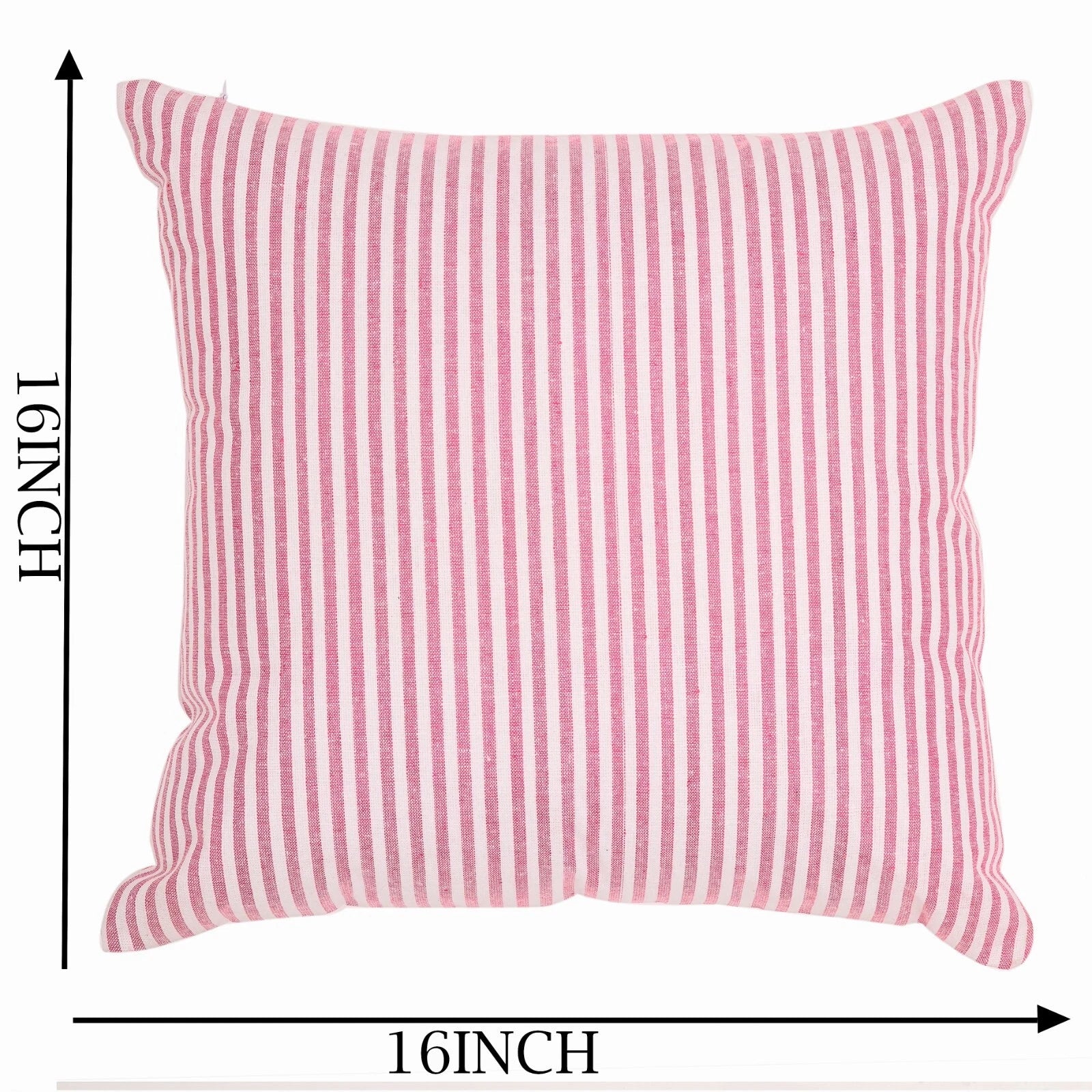 Cotton Cushion Covers Throw Pillow Cover Case Striped Home Sofa Decor-Set of 2