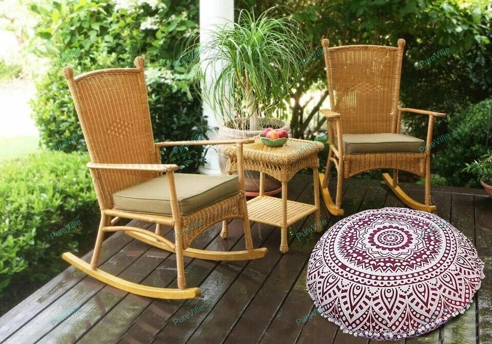 Mandala Floor Pillows Cases Car Sofa Boho Art Room Decorative Cushion Cover