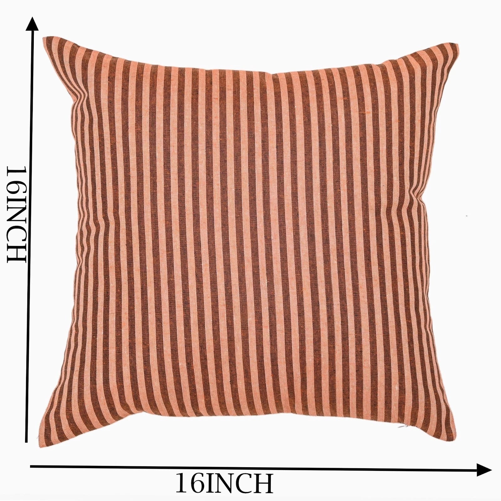 Pillow Cover Throw Cushion Case Covers Cotton Striped Home Sofa Decor Square-S2