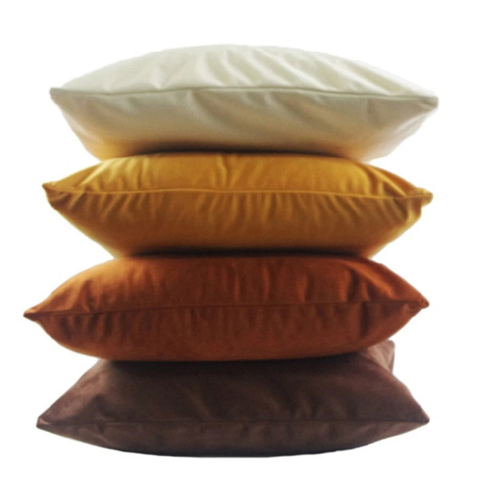 Velvet Pillow Case Waist Throw Cushion Cover Home Office Sofa Chair Bed Decor