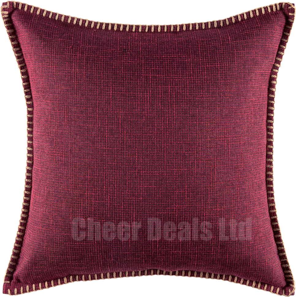 Cushion Cover 18inch 45cm Luxury Pillow Case Linen Trim Sofa Home Nylore Brand