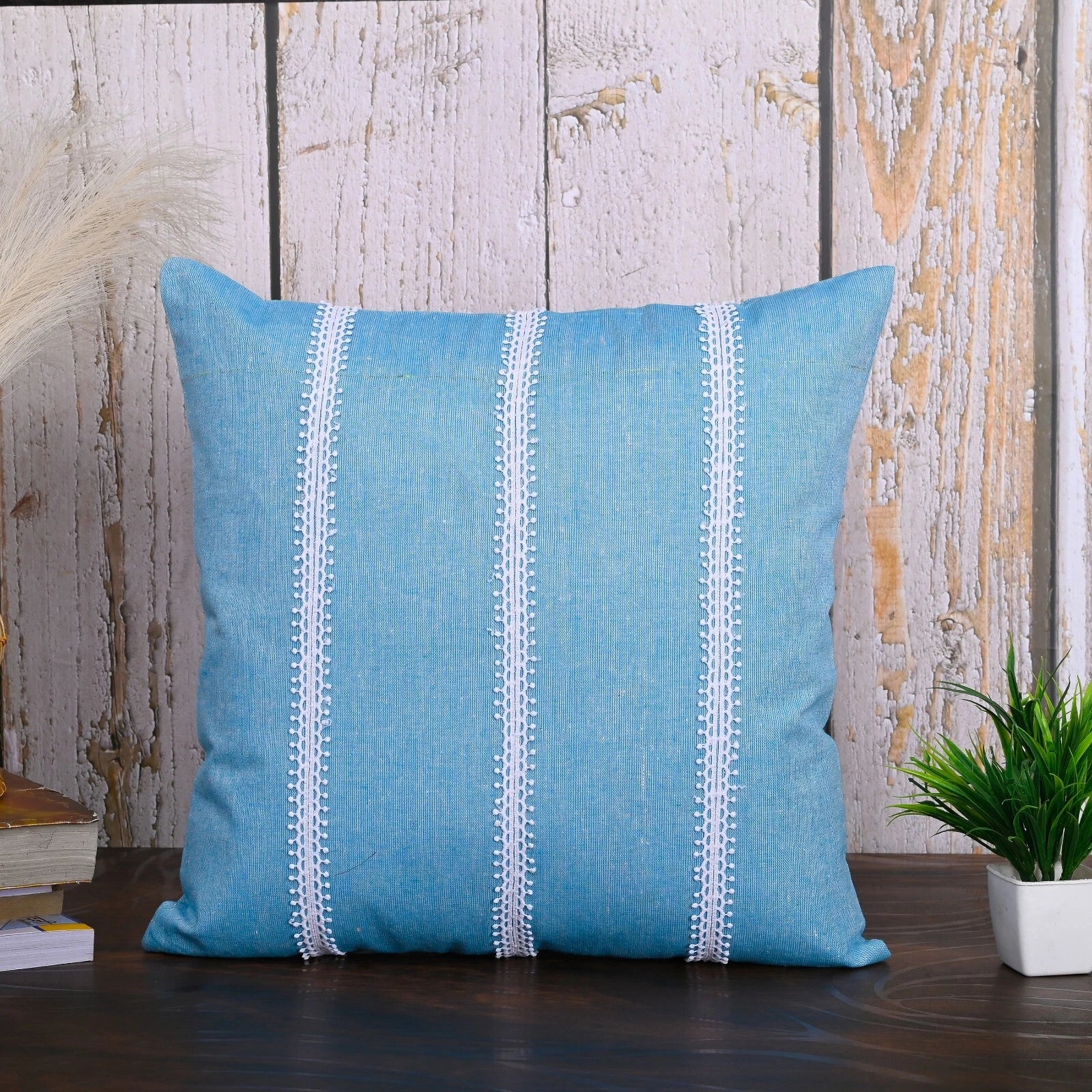 Cotton Pillow Cover Cushion Case Home Sofa Couch Bed Decor Square Covers Set 5