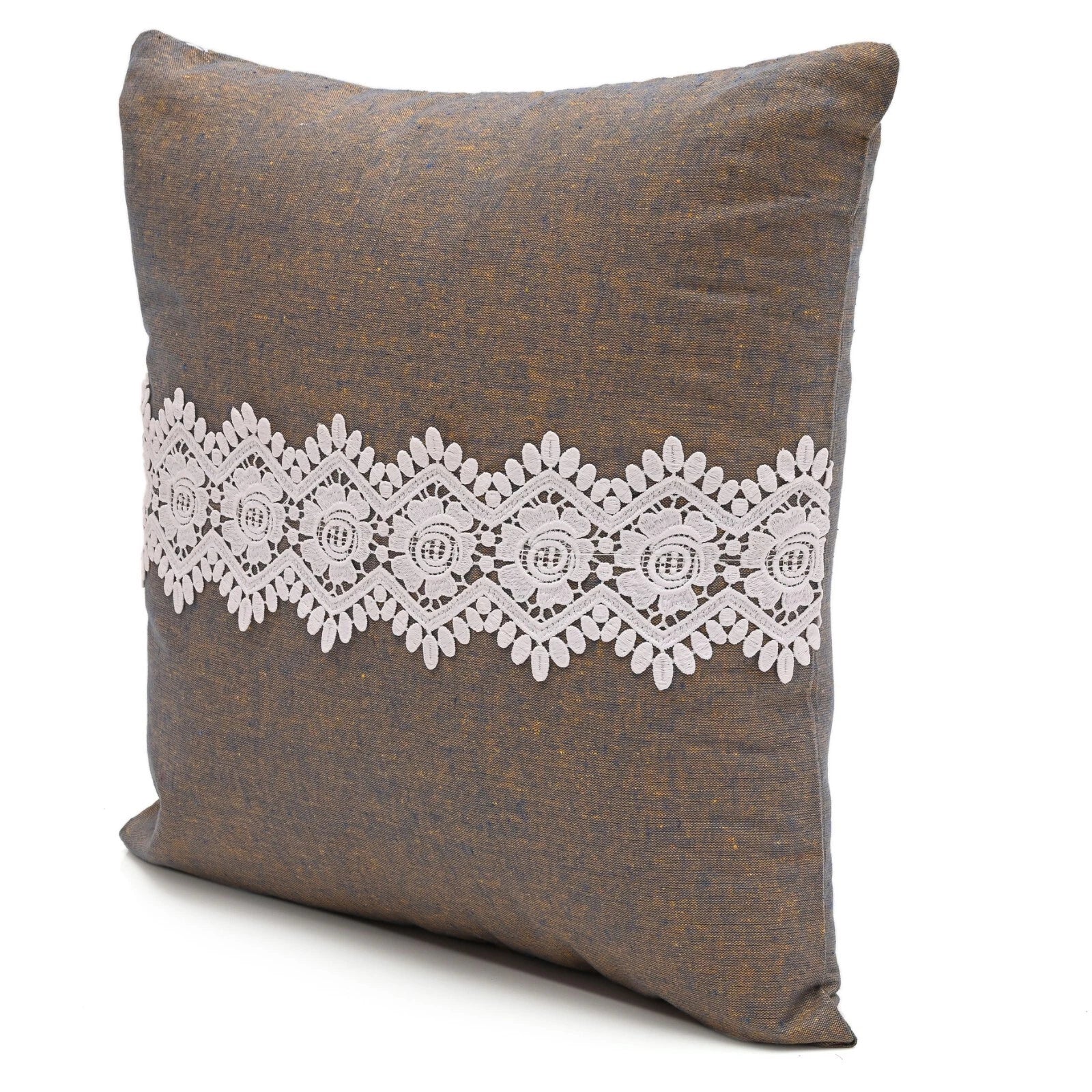 Home Decor Cushion Cover Sofa Decorative Throw Pillowcase Covers Solid with Lace