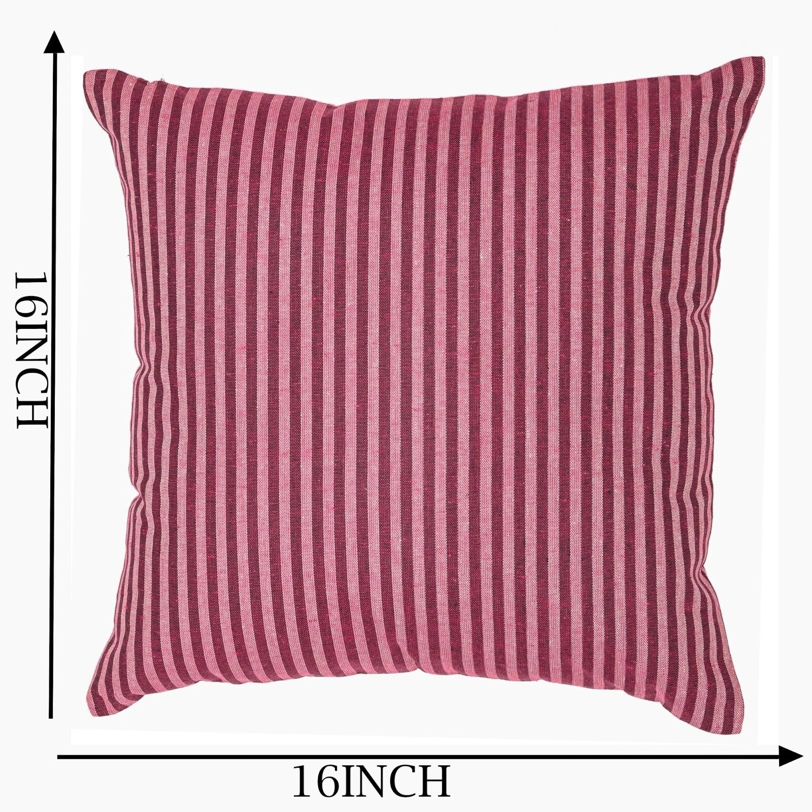 Pillow Cover Throw Cushion Case Covers Cotton Striped Home Sofa Decor Square-S2