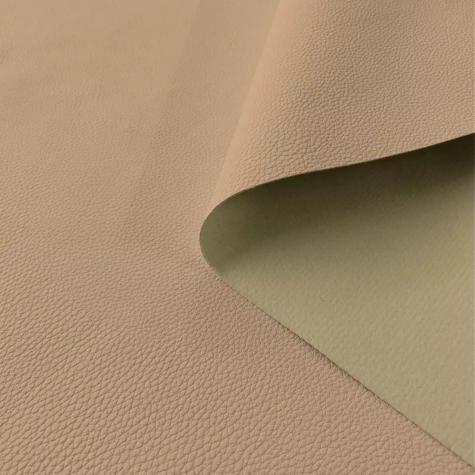 Pb031Cushion Cover*Nude Tan*Faux Leather synthetic Litchi Skin Box Sofa Seat