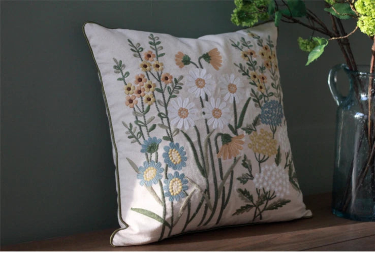 Luxury Cushion Covers for Living Room Sofa Cushion Cover Embroidery Pillowcase