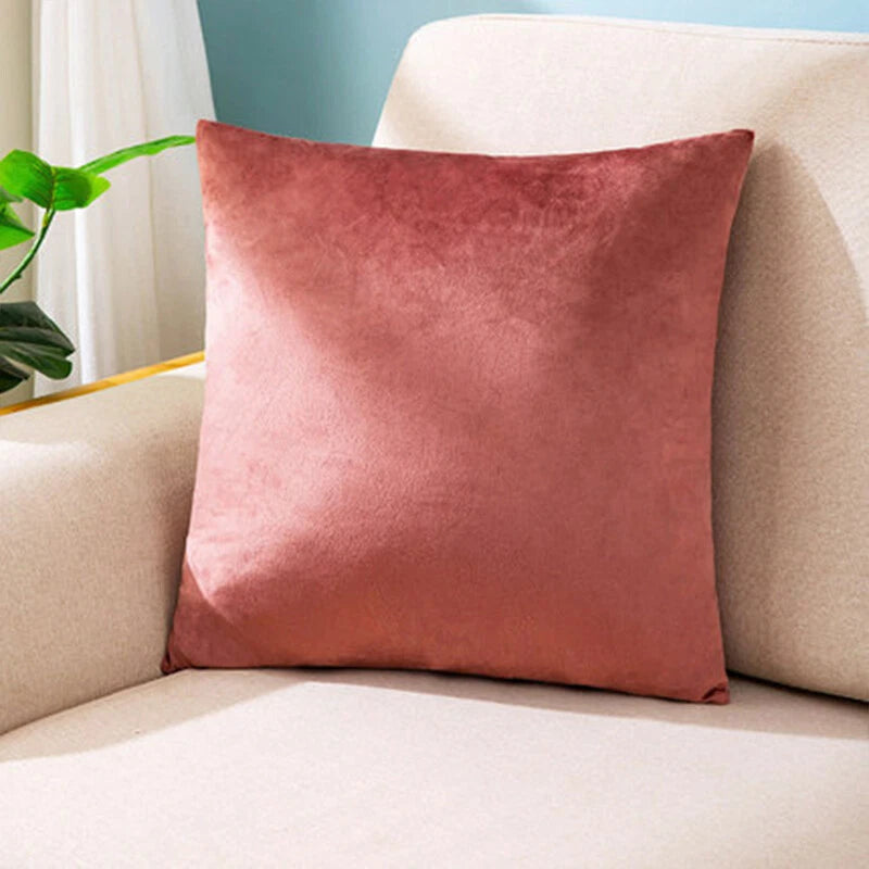 Dutch Velvet Pillow Case Solid Color Bed Pillowcase Bed Head Sofa Cushion Cover