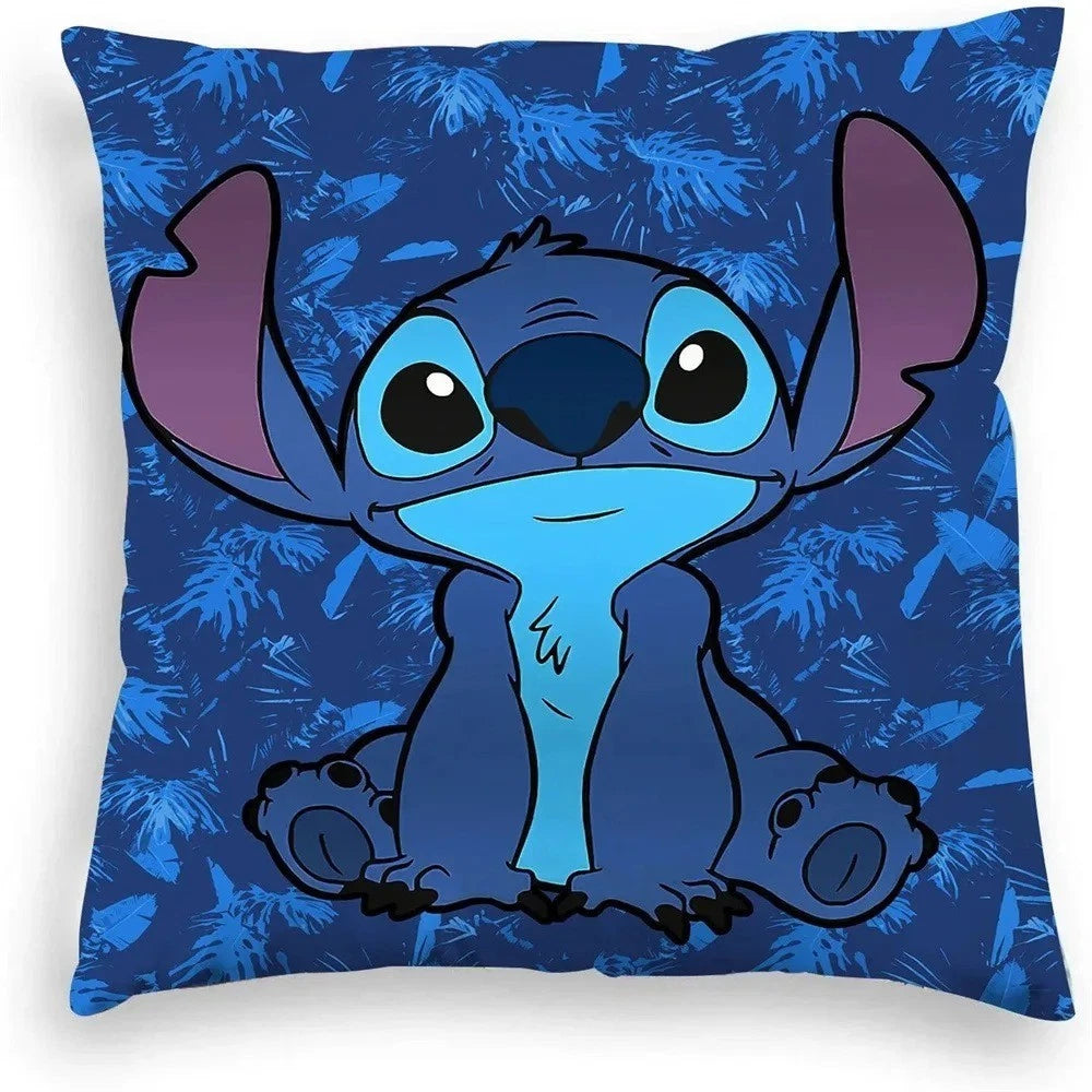 Disney Stitch Pillowcase โ Anime Kawaii Double-Sided Print Pillow Cover for Kids