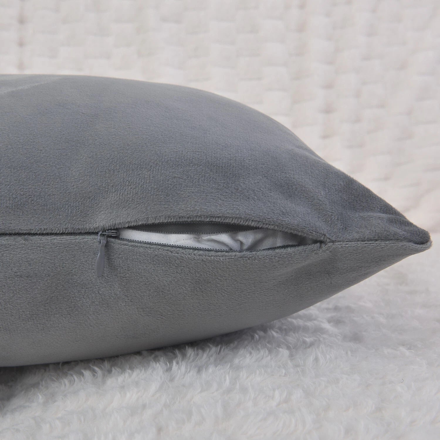 Plain Velvet Cushions Covers 30x51 cm Luxury Soft Velvet Sofa Bed Pillow Cases