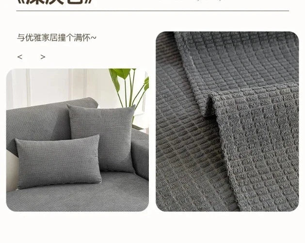 Solid Color Sofa Covers for Living Room Polar FleeceSofa Cushion Mat  Universal