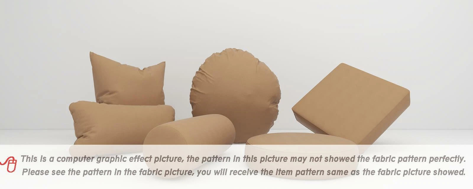 Pb031Cushion Cover*Nude Tan*Faux Leather synthetic Litchi Skin Box Sofa Seat