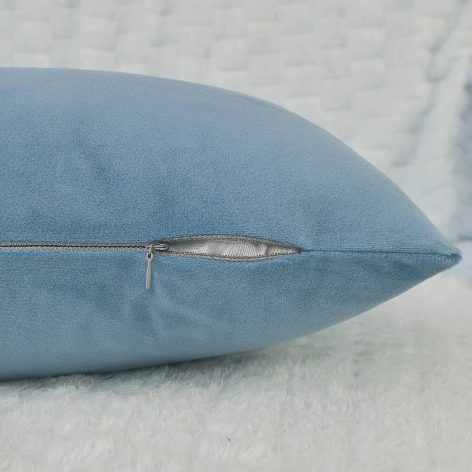 Plain Velvet Cushions Covers 30x51 cm Luxury Soft Velvet Sofa Bed Pillow Cases