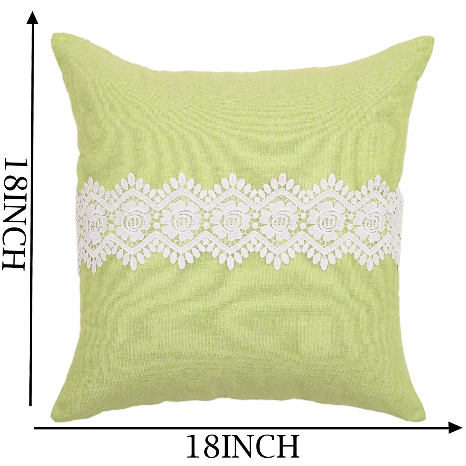 Home Decor Cushion Cover Sofa Decorative Throw Pillowcase Covers Solid with Lace