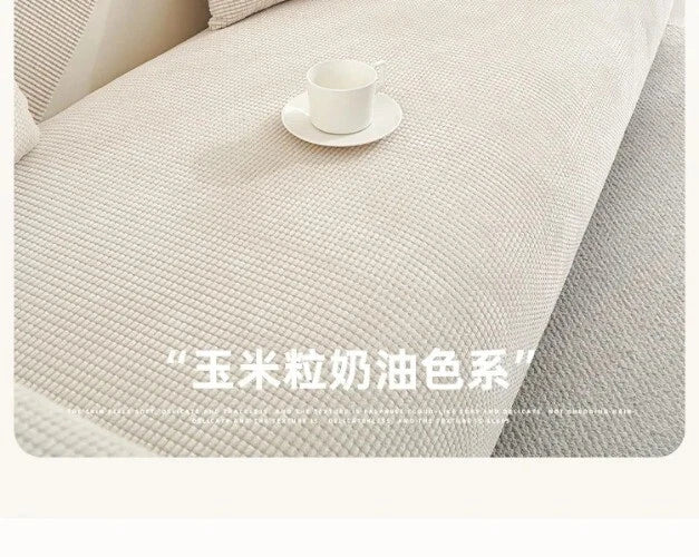 Solid Color Sofa Covers for Living Room Polar FleeceSofa Cushion Mat  Universal