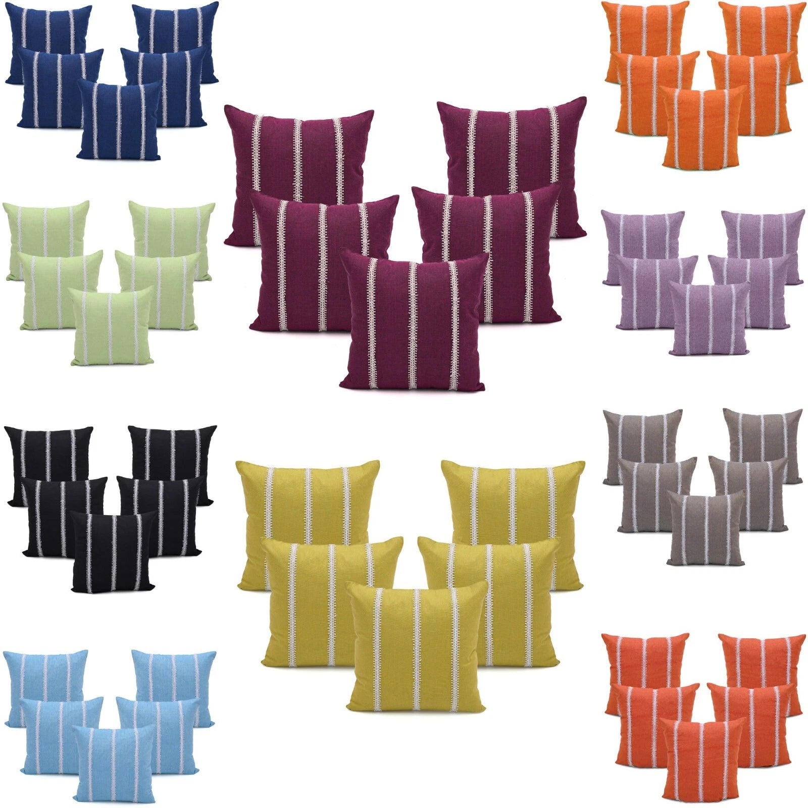 Cotton Pillow Cover Cushion Case Home Sofa Couch Bed Decor Square Covers Set 5