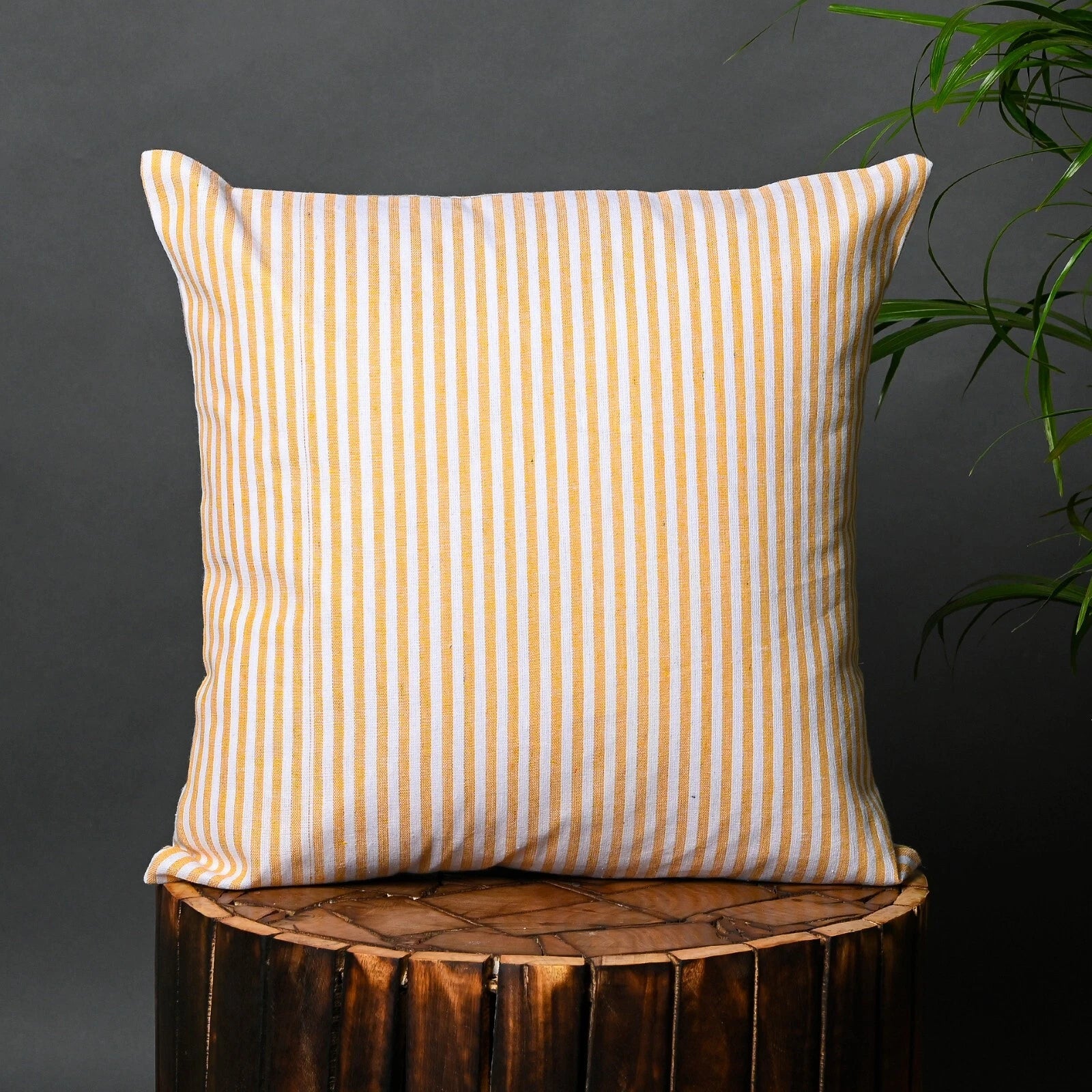 Cotton Cushion Covers Throw Pillow Cover Case Striped Home Sofa Decor-Set of 2