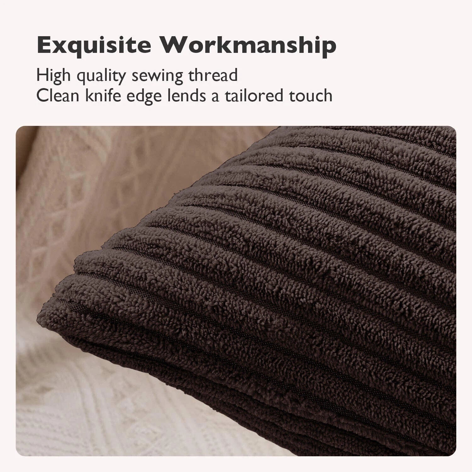 Pack of 1,2,4,6 Velvet Filled Cushion Covers 18x18 Sofa Decor Throw Pillow Cases