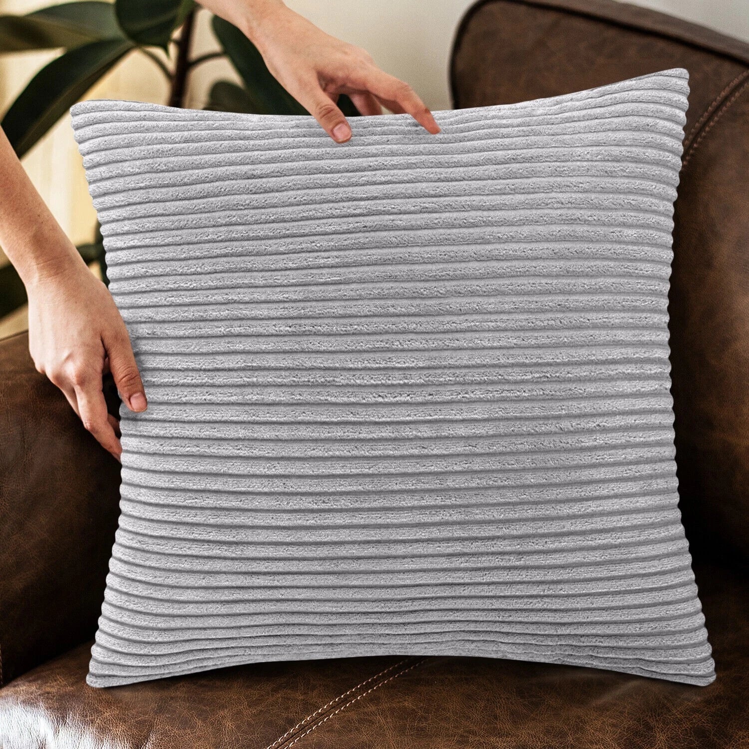 Pack of 1,2,4,6 Velvet Filled Cushion Covers 18x18 Sofa Decor Throw Pillow Cases