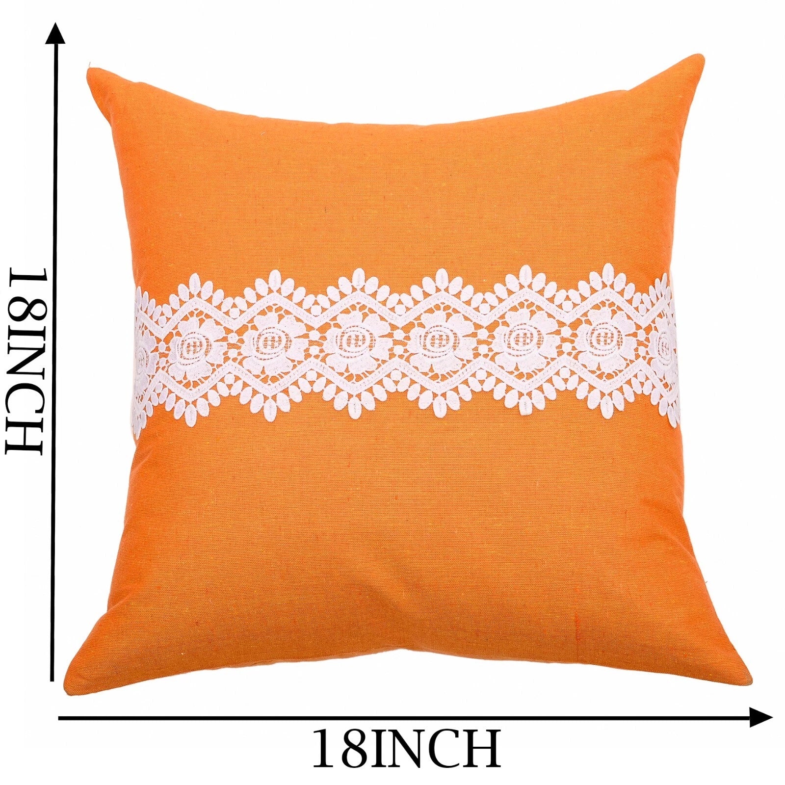 Home Decor Cushion Cover Sofa Decorative Throw Pillowcase Covers Solid with Lace
