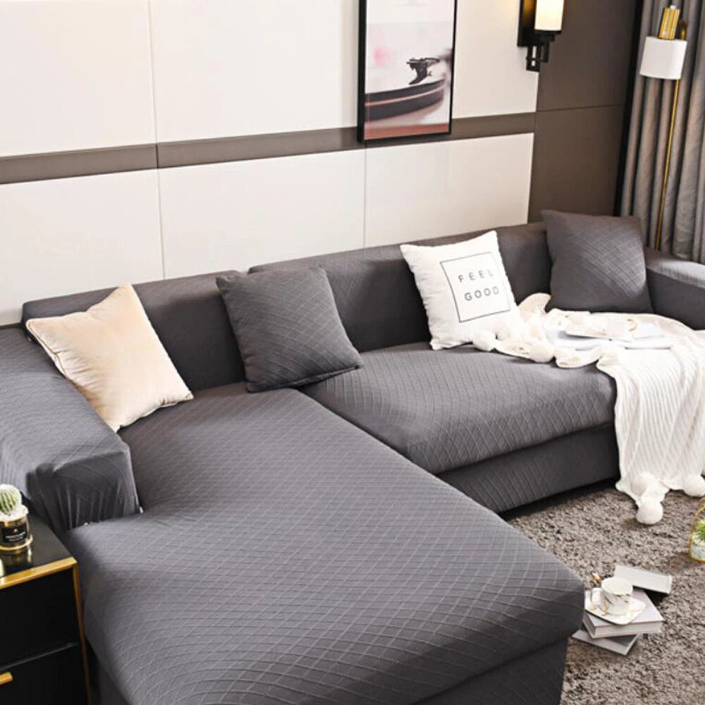 Elastic Sofa Bed Pillowcase Square Chair Cushion Waist Back Cover Home Decor 1pc