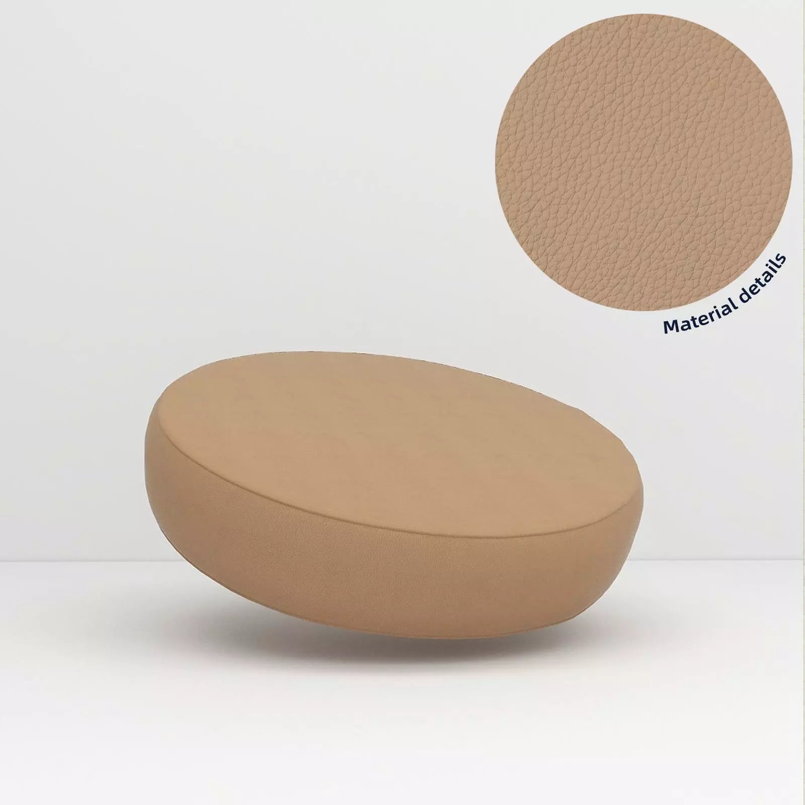 Pb031Cushion Cover*Nude Tan*Faux Leather synthetic Litchi Skin Box Sofa Seat