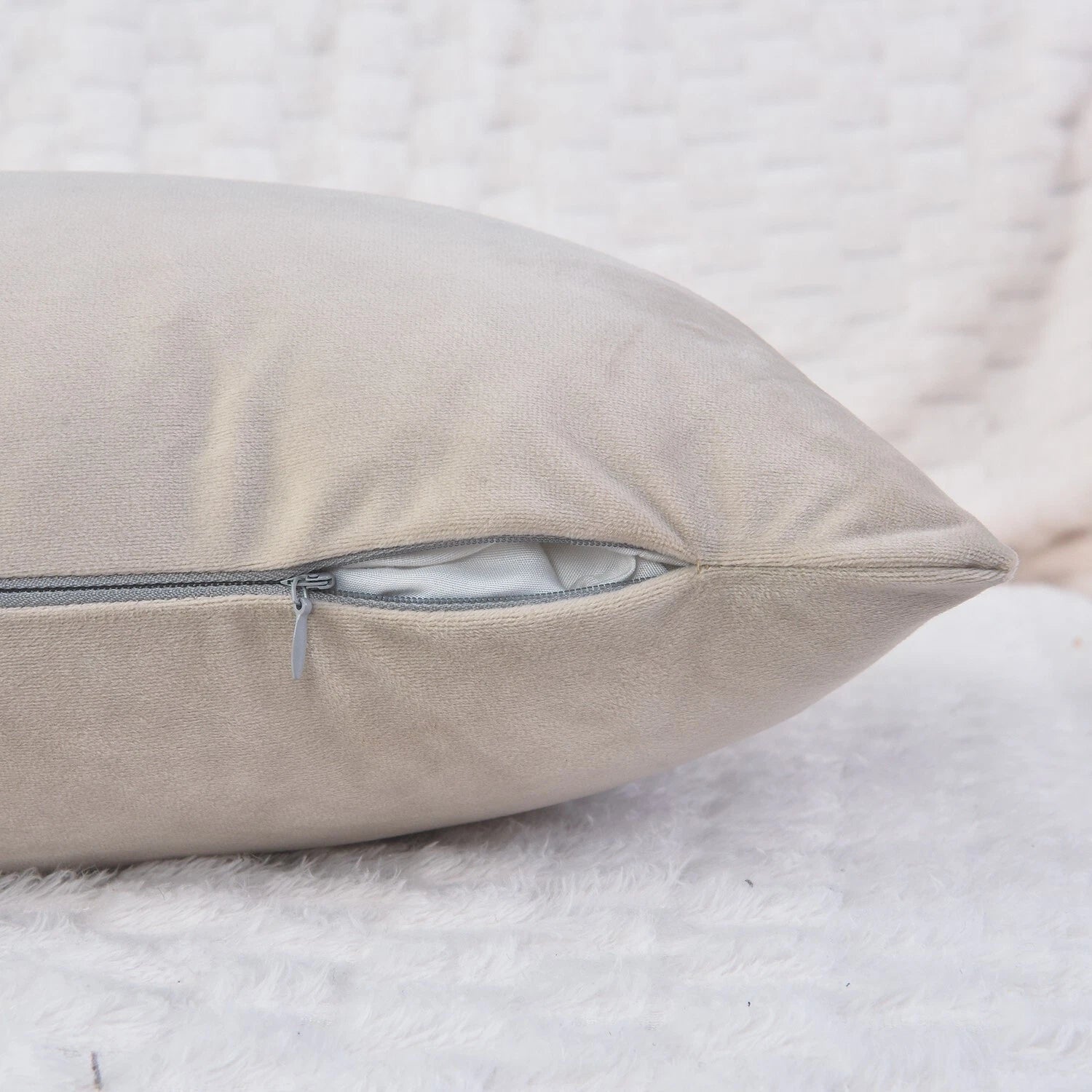 Plain Velvet Cushions Covers 30x51 cm Luxury Soft Velvet Sofa Bed Pillow Cases