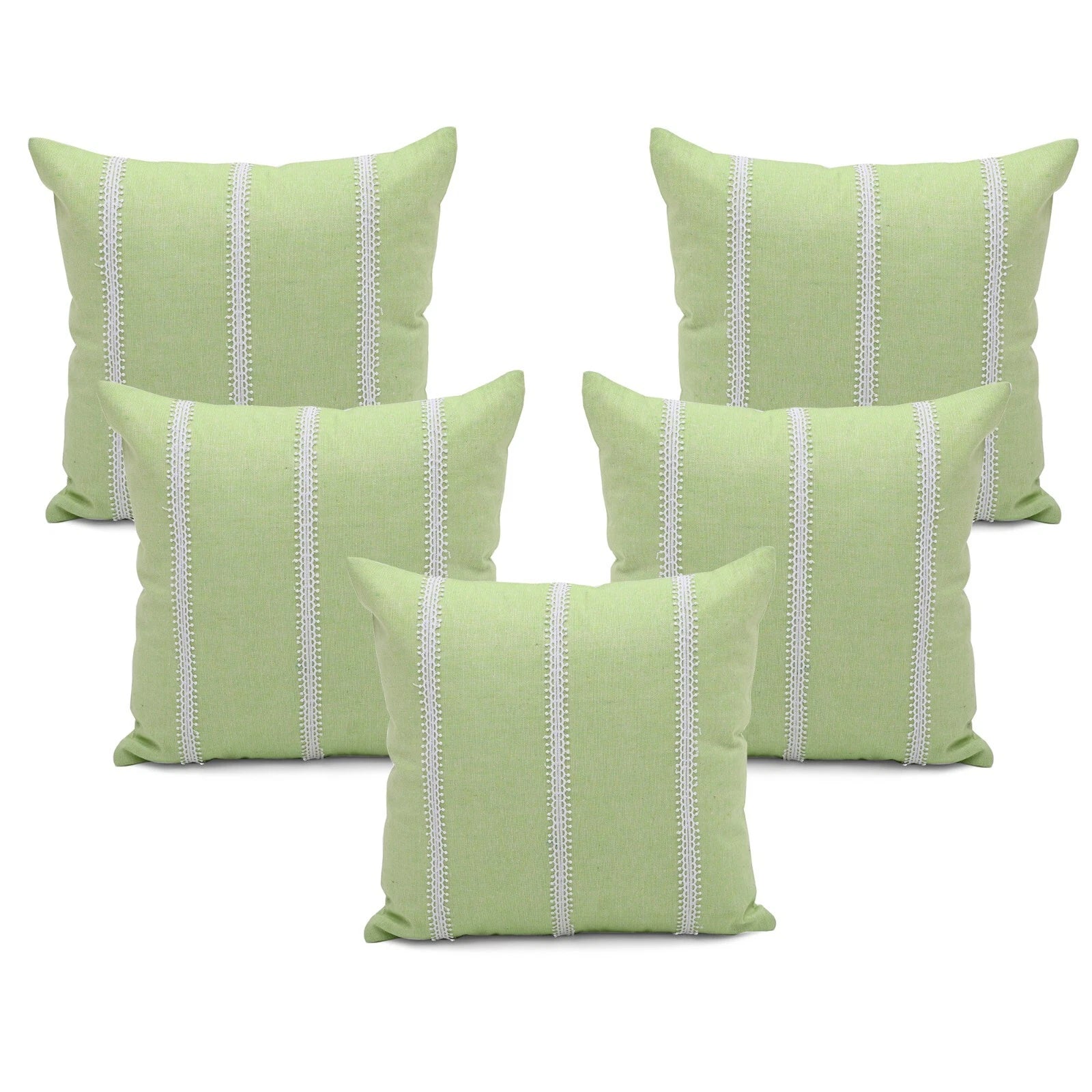 Cotton Pillow Cover Cushion Case Home Sofa Couch Bed Decor Square Covers Set 5